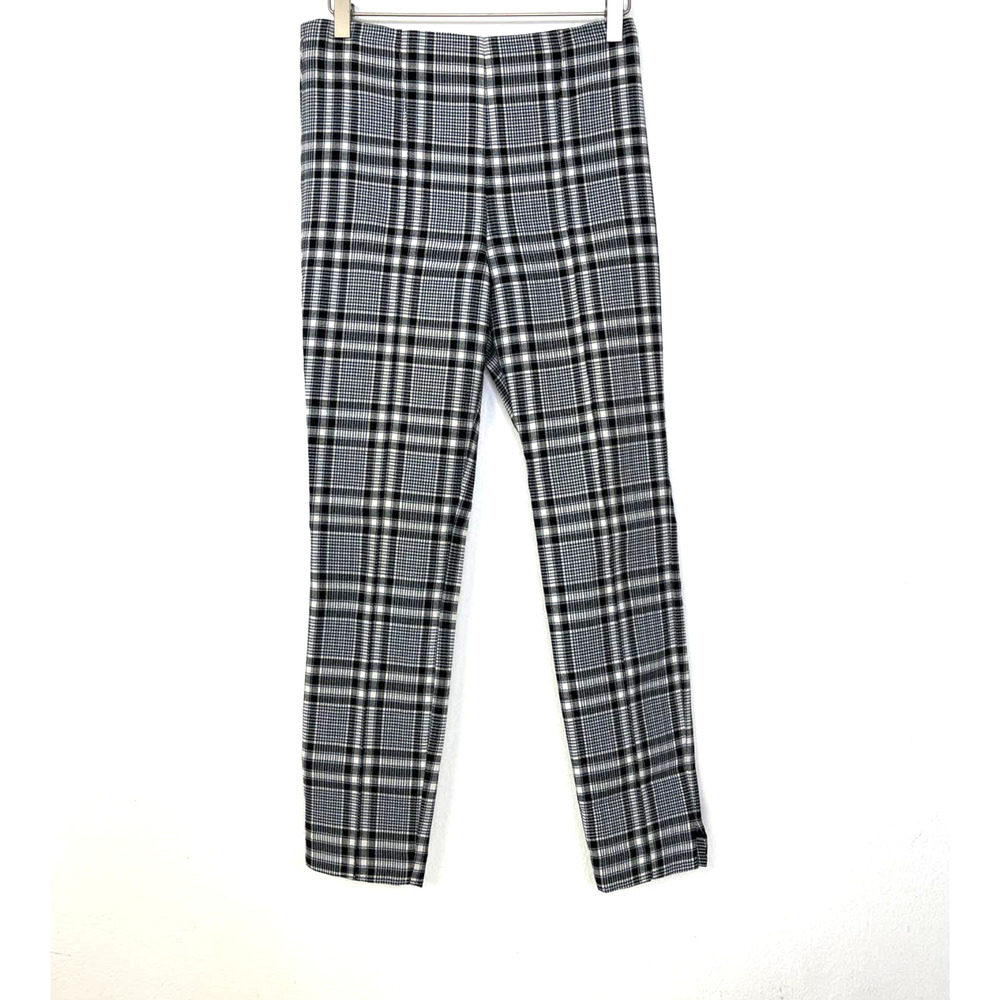 Veronica Beard Pants Plaid 6 Cotton Blend Business Chic Casual Fall Winter